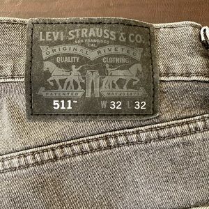 Men’s Levi 511 Black Jeans. Size 32W x32L.